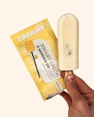 Jogurt grecki z miodem od KULMY i orzechami włoskimi – lody na patyku