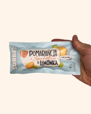 Pomarańcza z aperolem i limonką – lody na patyku