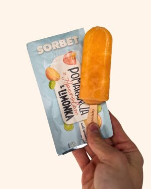 Pomarańcza z aperolem i limonką – lody na patyku